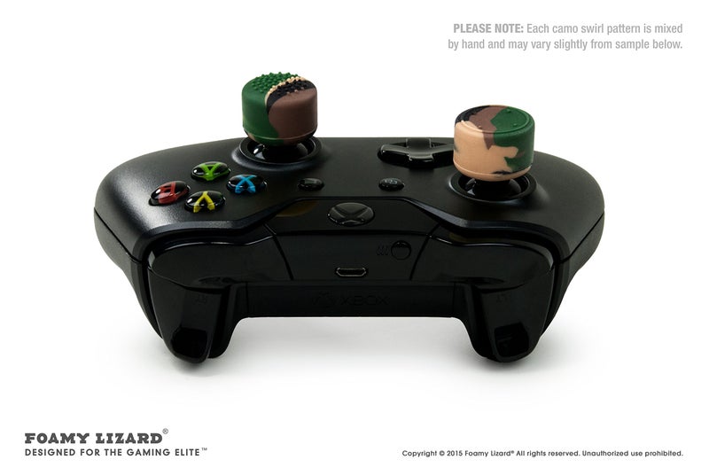 Foamy Lizard AceShot Covert OPS Thumb Grips (8pc) for Xbox One (Series X, S) by Foamy Lizard Â® Sweat Free 100% Silicone Precision Raised Antislip Rubber Analog Grips for Xbox One Controller (8 Grips) CAMO - Image 3